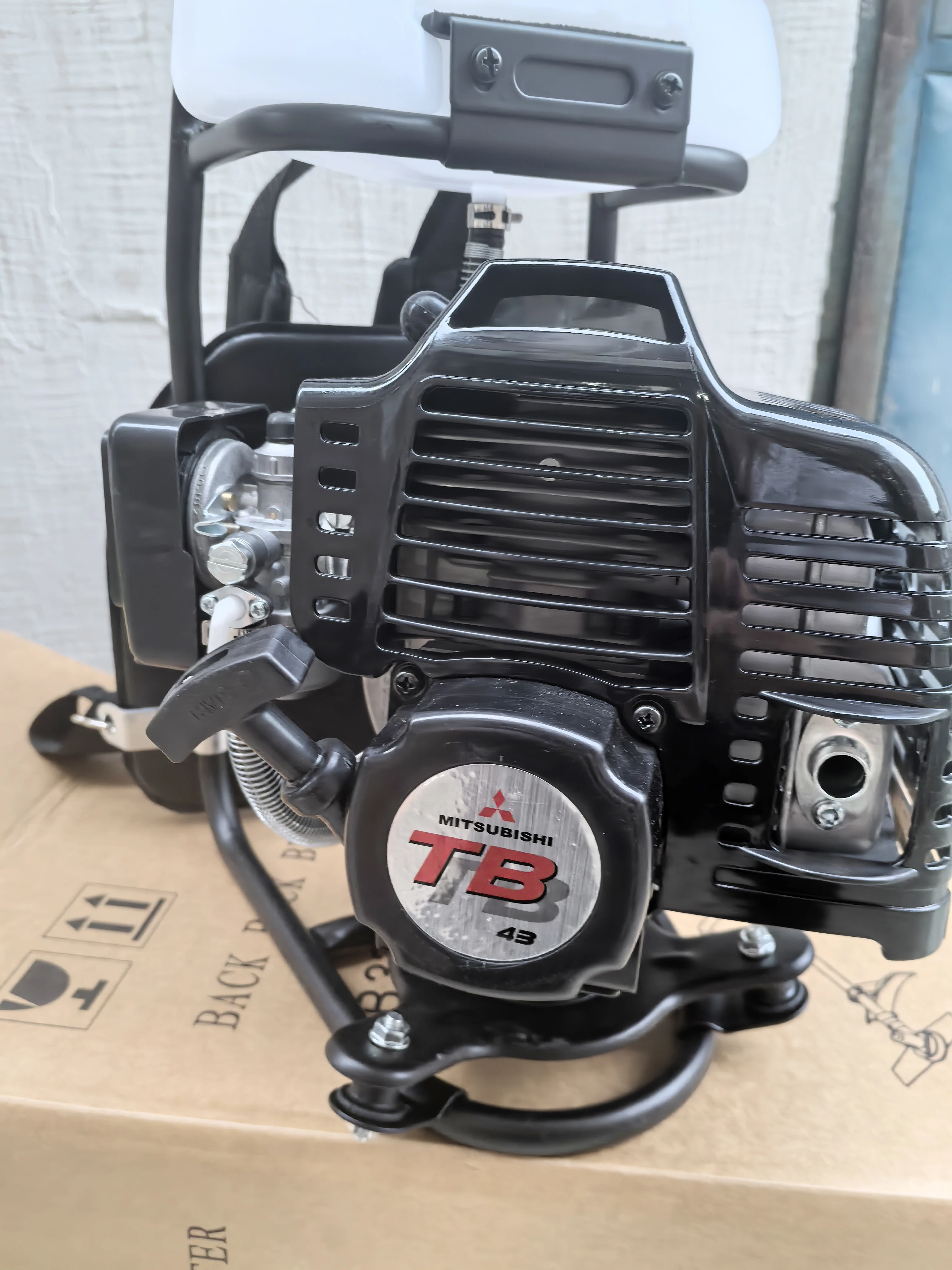 Oem TB43 Black Backpack Knapsack Top Float Carburetor Tank  Grass Trimmer Brush Cutter Engine Motor Only