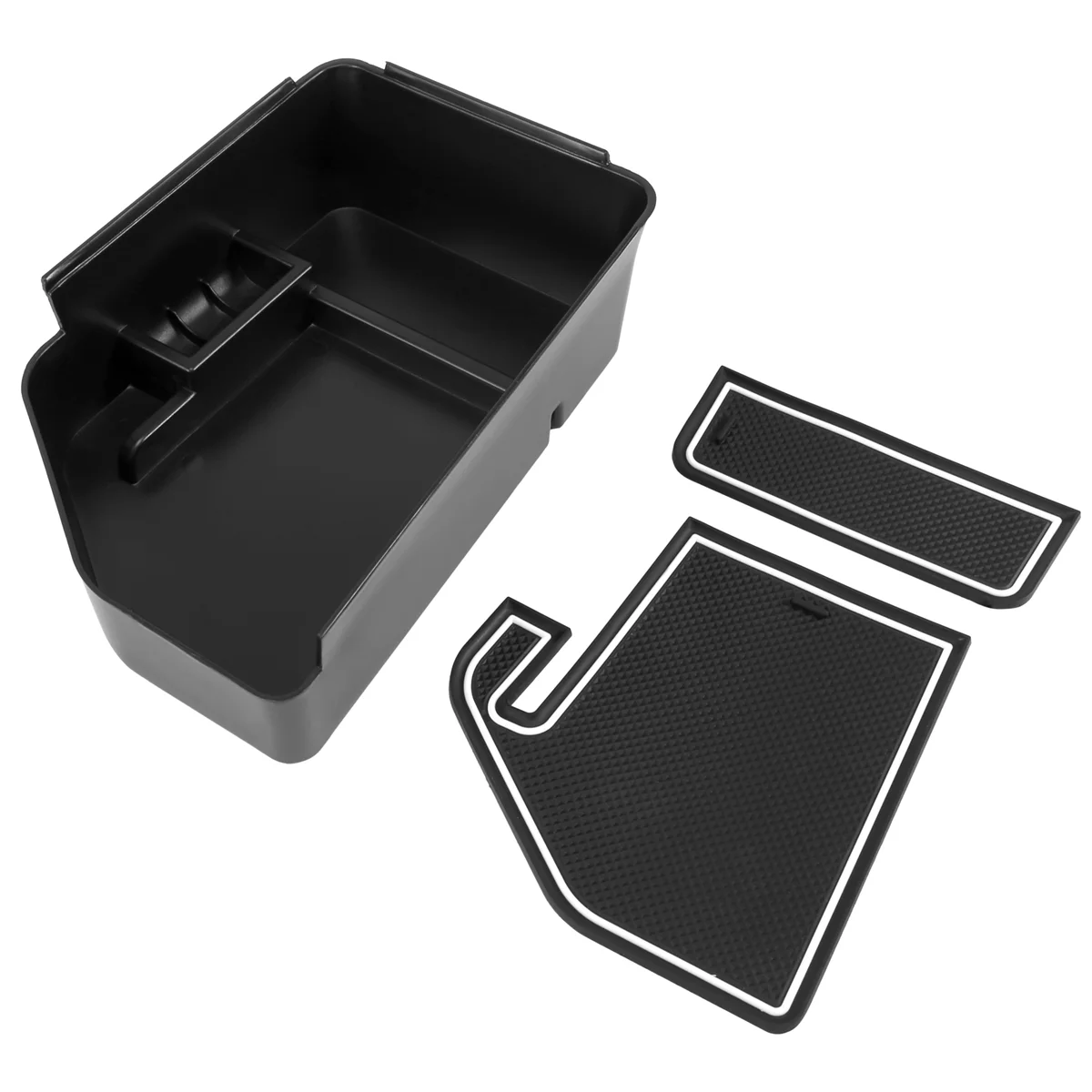 Vassoio organizer classico per console centrale per 2022+ Kia EV6 Scatola portaoggetti per bracciolo Accessori interni con portamonete, Bianco