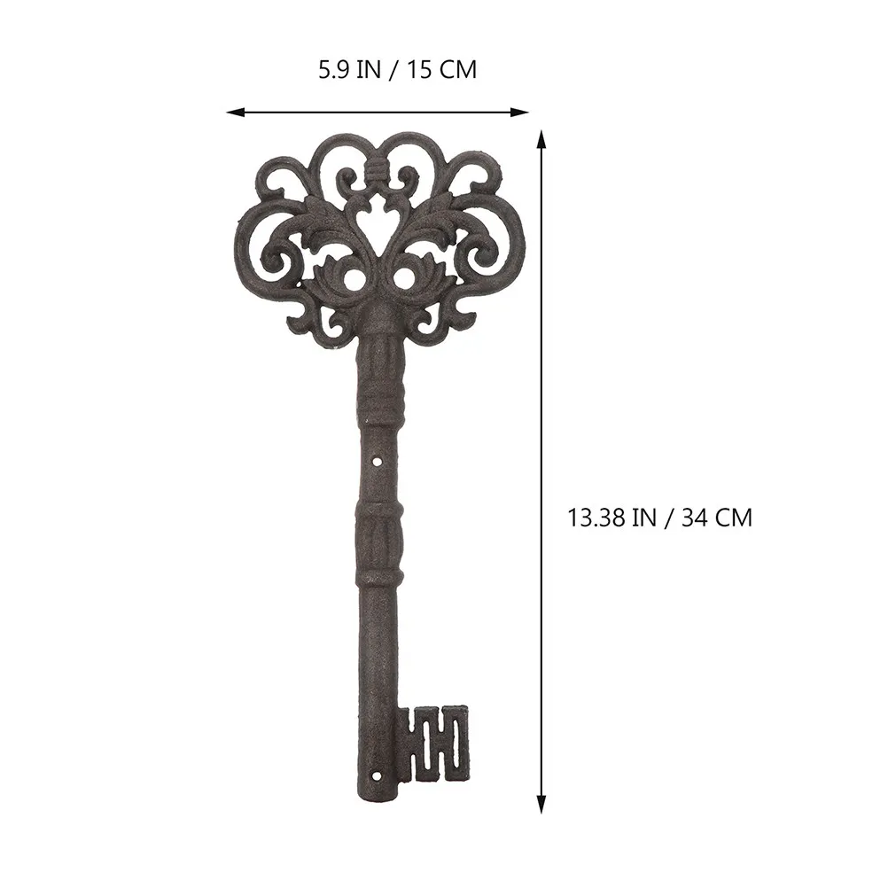2Pcs Wall Decor Vintage Cast Iron Large Ornament Rustic Gothic Farmhouse Wall Decoration