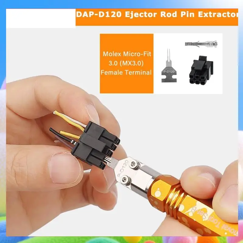 

Mini-Fit Jr Extraction Tool Molex Pin Release Tools DAP-D173/D120/D145 Ejector Rod Pin Extractor Terminal Pin Extractor-AA25