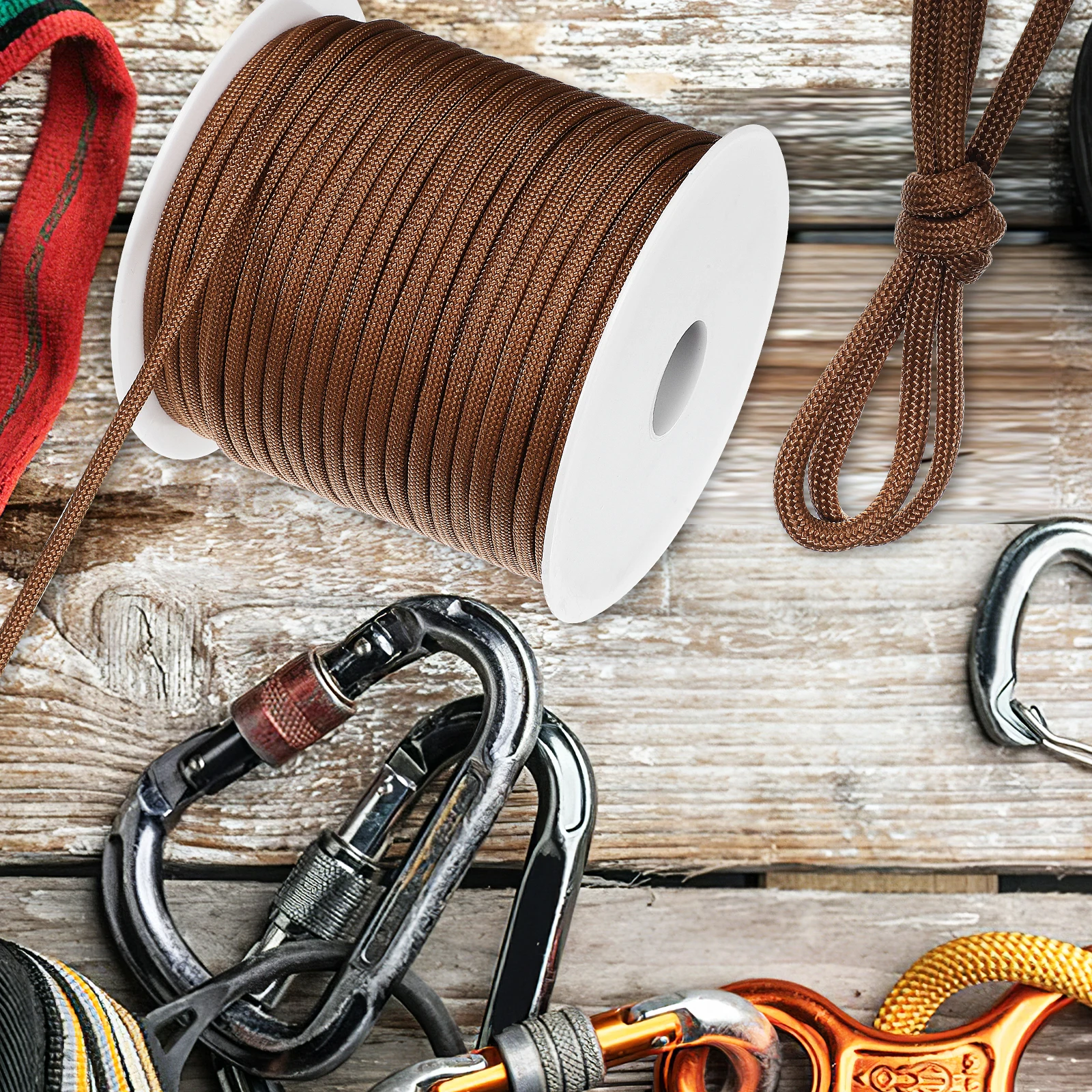 

2 Rolls Outdoor Rope Coffee Umbrella Camp Portable Ropes Polypropylene Survival
