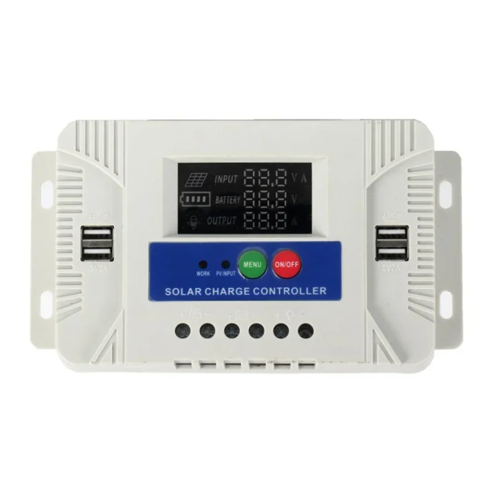 

Battery Charger LCD Display Solar Regulator Max Solar Input 46V Solar Charge Controller 3-Stage Charge Management