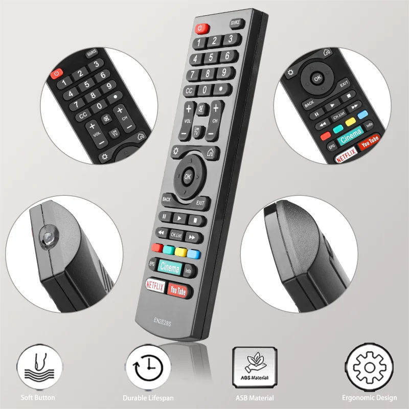 EN2E28S For Sharp Remote Control, For Sharp TV Remote view 3