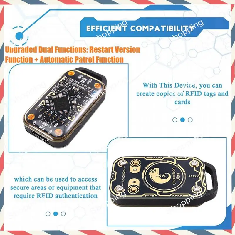 

Обновление M20K Эмулятор смарт-карт Chameleon Ultra + 4 карты XCUID/брелок RFID Считыватель смарт-чипов 125K 13,56M Дубликатор карт NFC