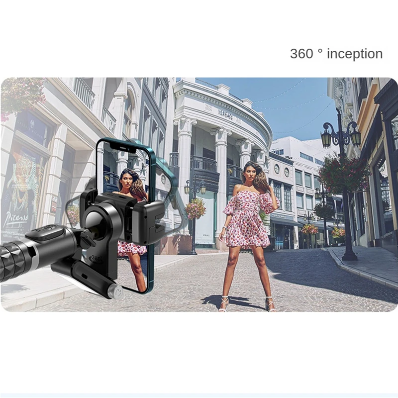 FANGTUOSI 2024 NEW Gimbal Stabilizer Desktop Following Shooting Mode Selfie Stick Monopod With Bluetooth Shutter For Smartphone