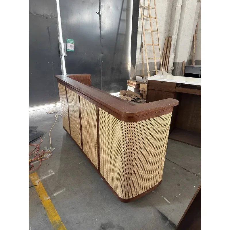 Clothing shop Bar checkout page Small counter B & B restaurant Food and beverage shop Bar table Wabi Sansan rattan front desk