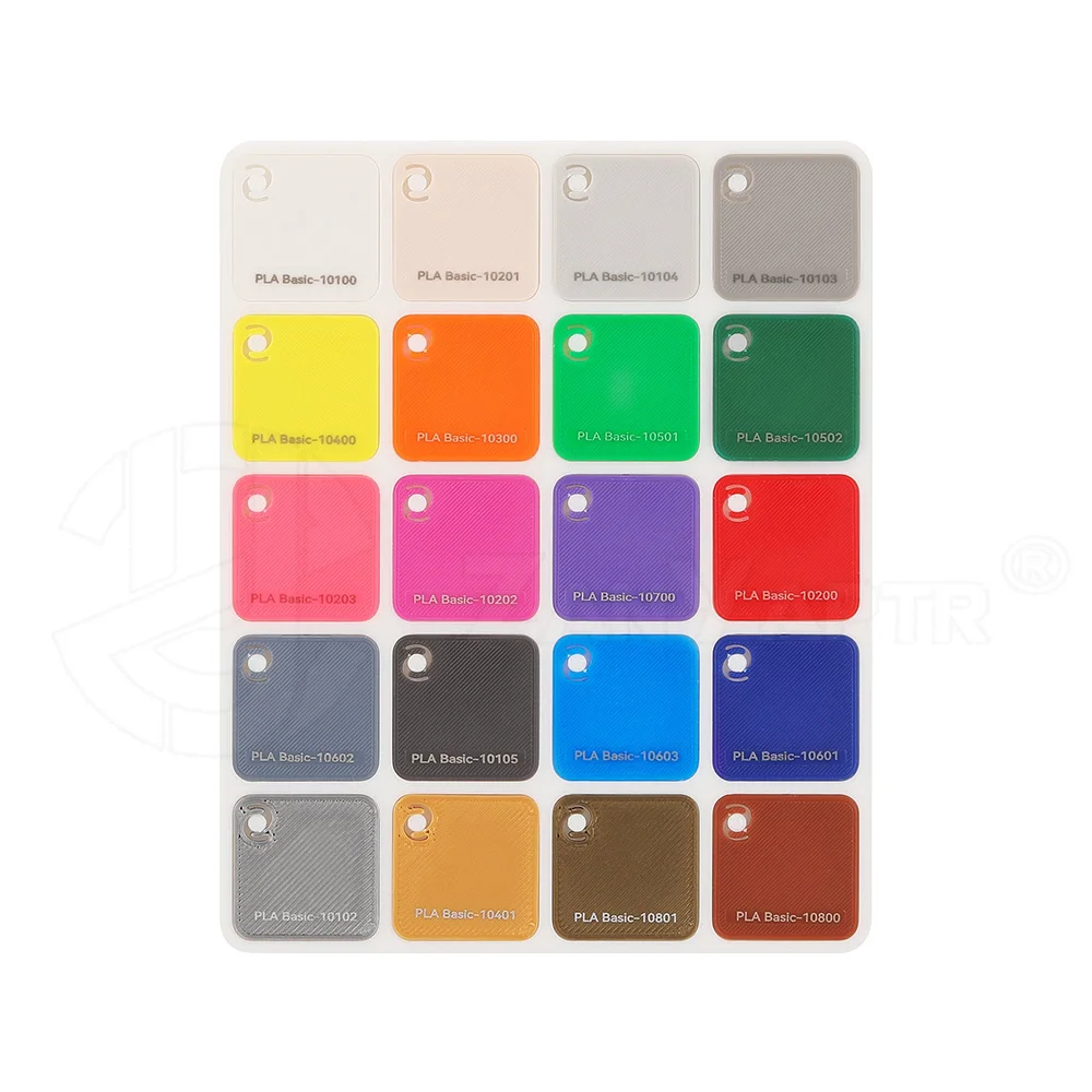 ل Bambu Lab الخيوط الرسمية حوامل الألوان 24*24 مللي متر 80 قطعة المواد الاستهلاكية الطباعة ثلاثية الأبعاد اللون لاختيار النوع واللون المبتكر #5