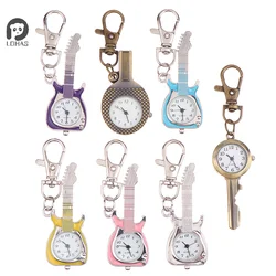 Cute Lovely Fashion Brand New Fashion Crystal KEY Style Pocket Pendant Key Ring Chain Quartz Dress Watch with Gift Bag