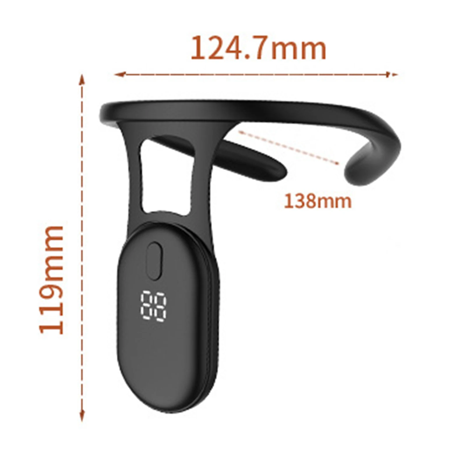 Mericle Ultrasonic Lymphatic Soothing Neck Posture Correction Neck Massager Instrument Lymphatic Drainage Device for Neck