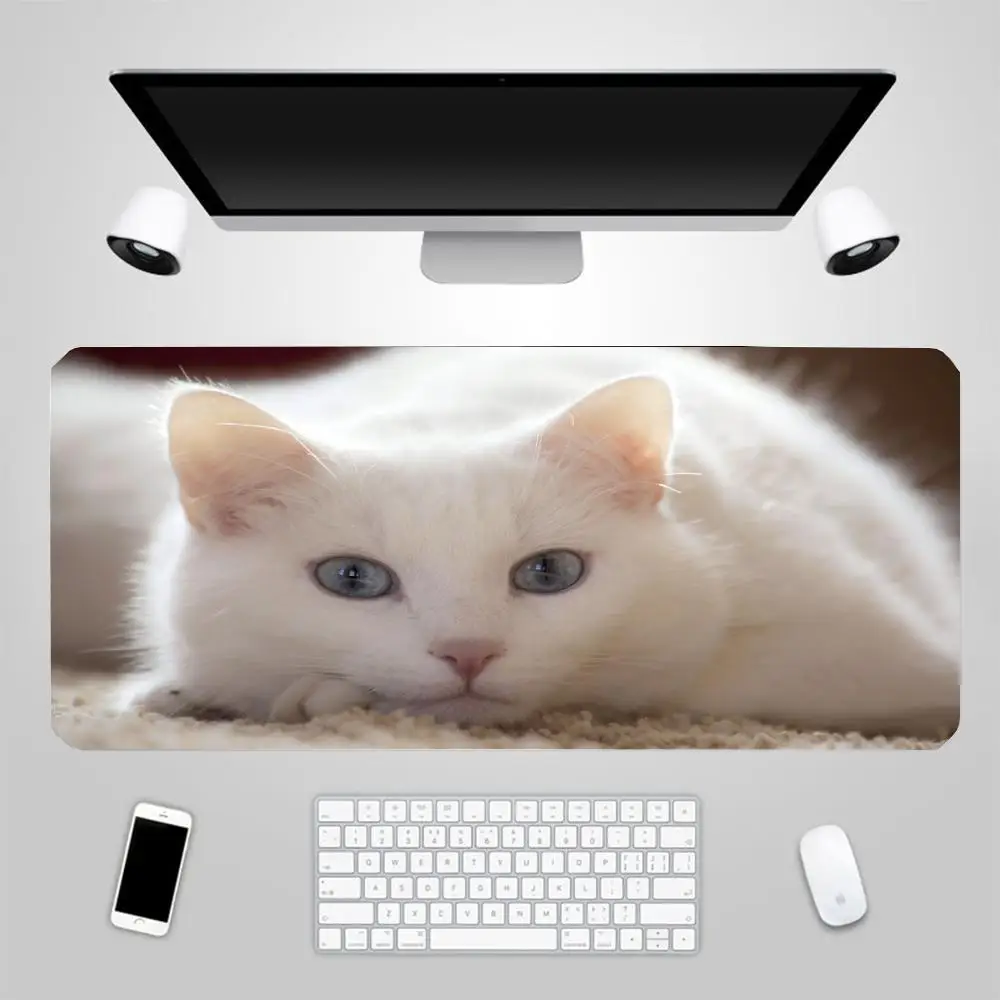 

Mouse Pad Luxury Cat Anime Dywan Gamer 90X 40cm XXL game Accessories Varmilo Keyboard Computer Mousepad CS GO LOL Desk Mat
