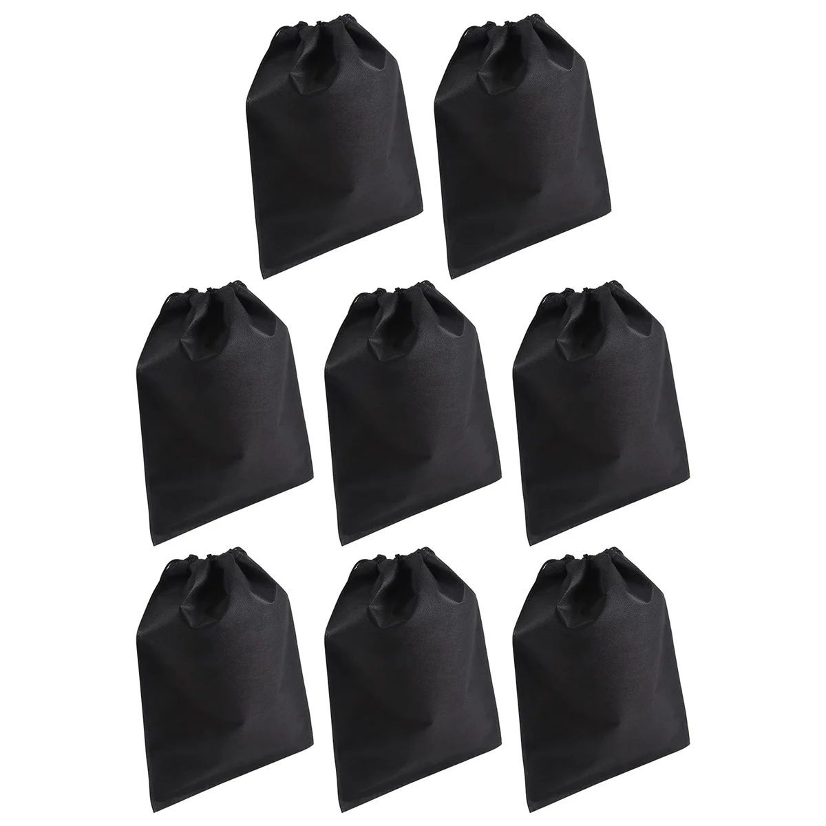 8 Pcs Shoes Bag, Cover Shoes Black Waterproof Anti-dust Storage Portable Bags for Travel Sports