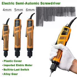 18-36V Power Tools Set Industry Screwdriver Semi-Automatic Screwdriver Torque Adjustable Copper Motor Fit for 1.2-6mm Screw Tips