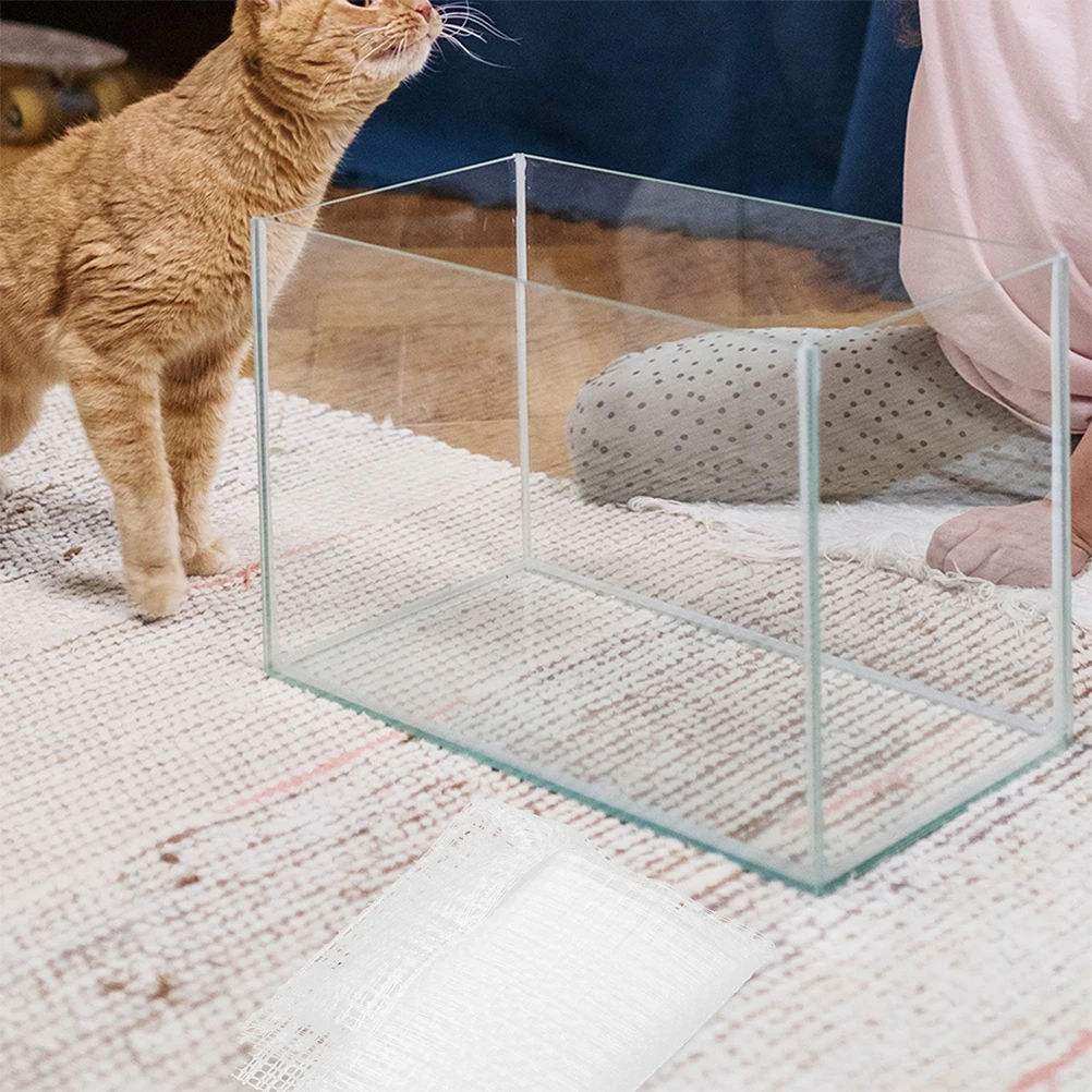

Fish Tank Escape Net Invisible DIY Mesh Cover Aquarium Pet Protection Clear PE Material Jump Guard Screen Netting