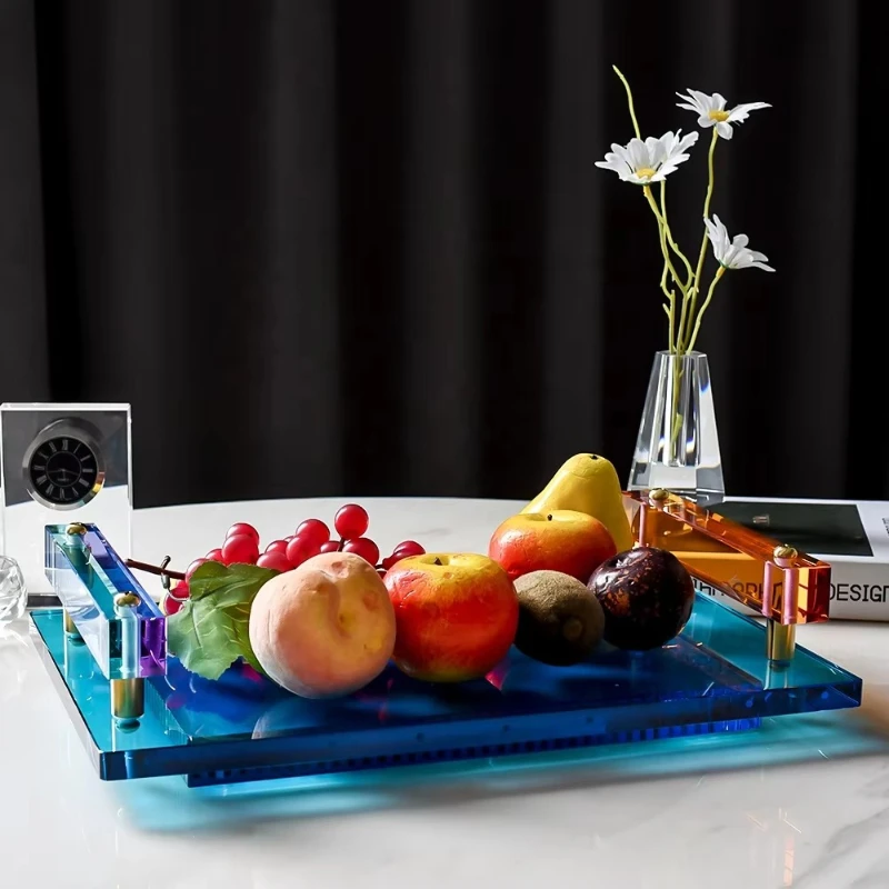 China Wholesale Hot Sale Luxury Crystal Handicrafts Fruit Tray Dry Vegetable Tray Home Decoration