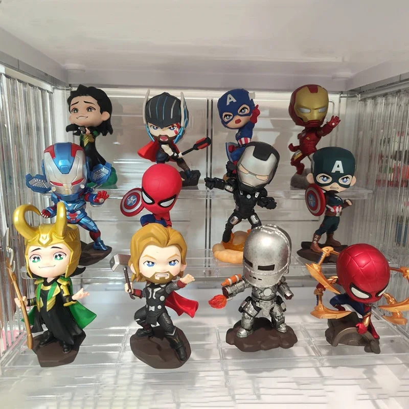 Wunder unendliche Legende Serie Blind Box Spielzeug Anime Iron Man Spider-Man Kapitän Action figur Sammlung Puppe Modell Mystery Box