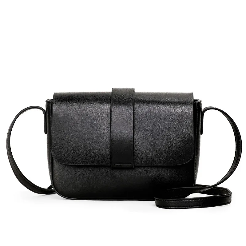 Damska modna skórzana torba na ramię elegancka jednolity kolor torba damska torba Crossbody