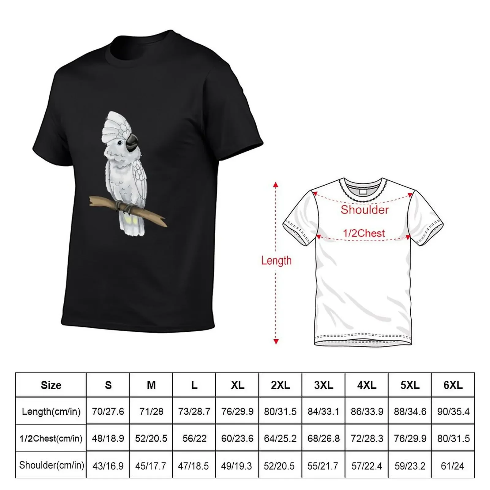 Umbrella Cockatoo T-Shirt hippie clothes anime mens t shirt graphic