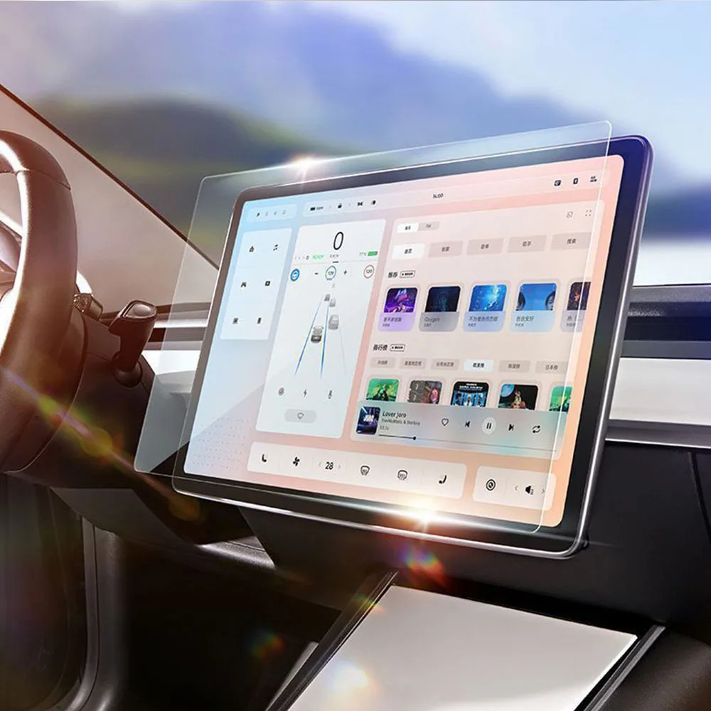Suitable for Tesla Model 3/Y Central Control Tempered Film 15.4inch High-Definition Blue Light Micro-Matte Film 15.4inch