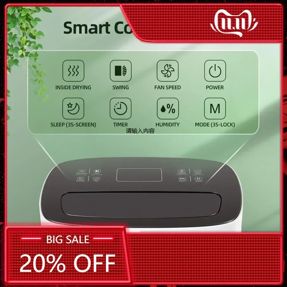 

86 Pints Dehumidifier for Home and Basements, 5000 Sq.Ft Dehumidifiers with Drain Hose, Auto or Manual Drainage, Auto Defrost,