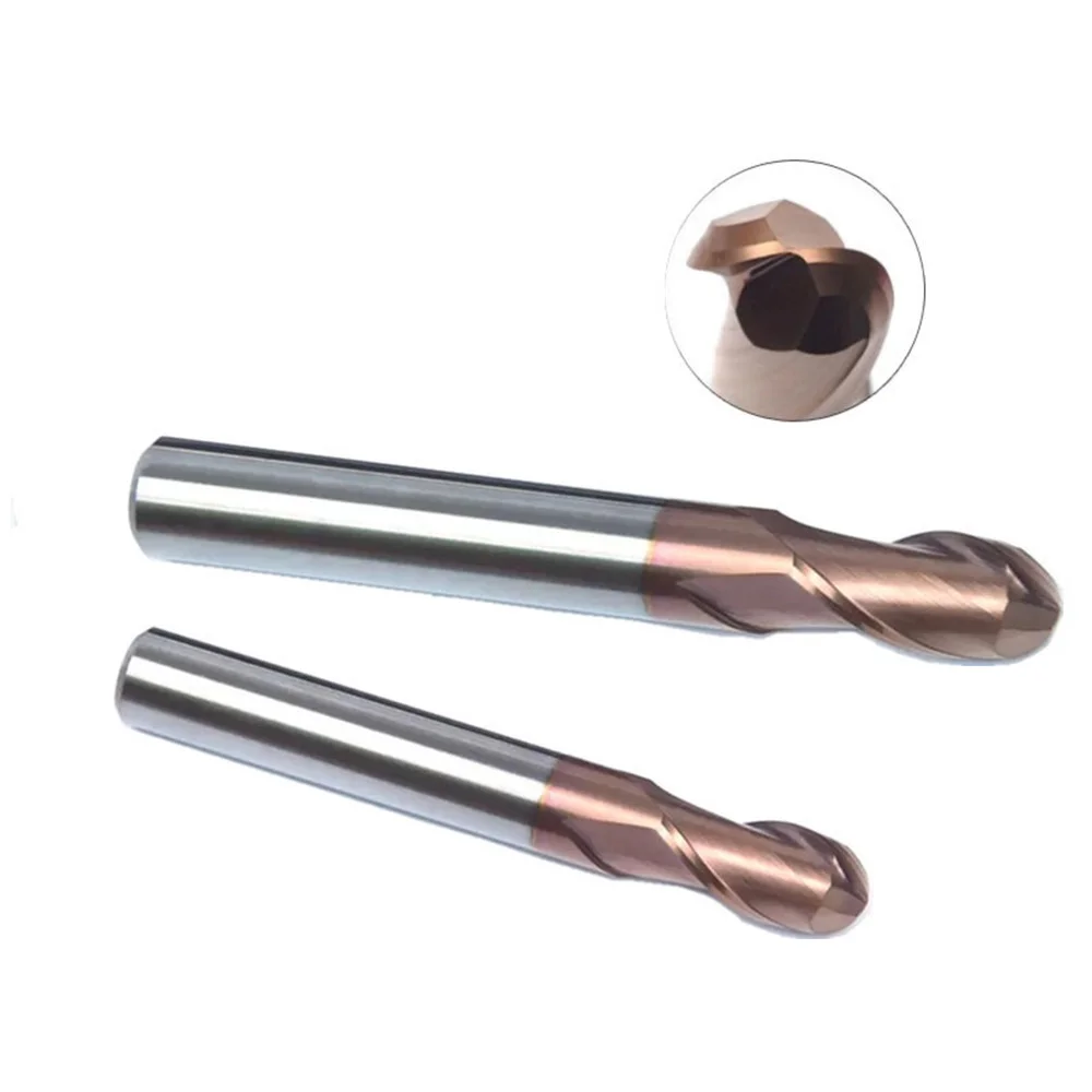 

5Ps 58°2F R0.5x2x4x50L,R1x4x4x50L,R1.5x6x4x50L,R2x8x4x50L,R2.5x10x6 Series CNC Metal Lathe Tool Round Head Bronze Milling Cutter