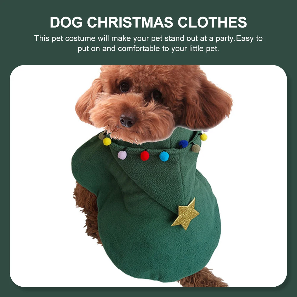 

1Pcs Dog Christmas Clothes Pet Outfit Premium Comfortable Fabric Holiday Party Costume Dog Cloak Xmas Design Apparel