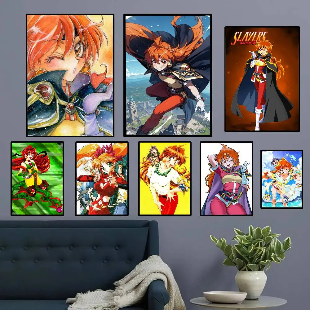 Vinilos Decorativos de Anime S-Slayers, Adhesivos para Pared, Impermeables, para Decoración Estética del Hogar, Sala de Estar, Dormitorio, Bar