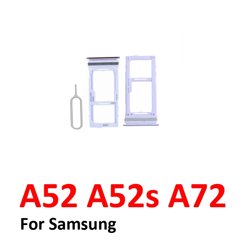 삼성 갤럭시 A52 A52s A72 4G 5G 휴대폰용 새 SIM 카드 트레이 하우징 마이크로 SD 슬롯 서랍 홀더 포켓 부품 썸네일 3