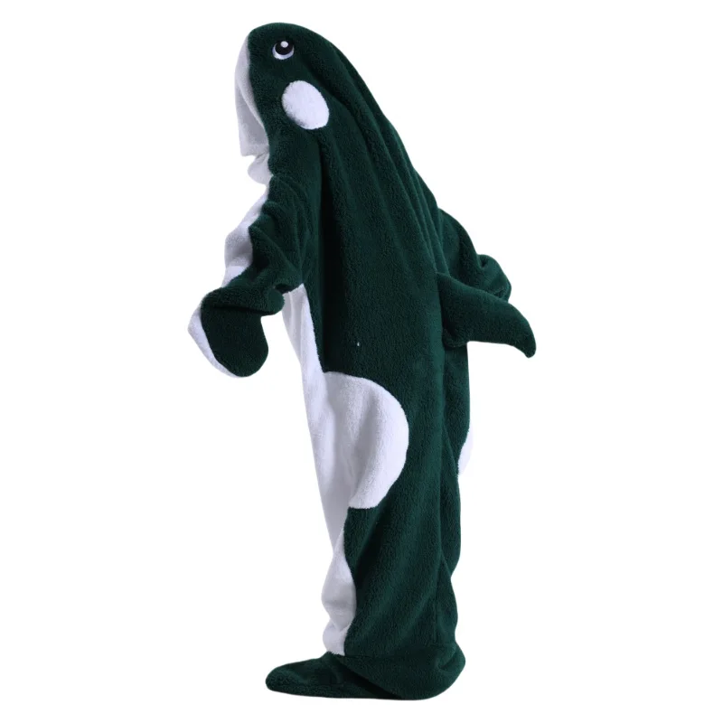 animals pajamas Cosplay grey killer whale sleeping bag Costume Halloween for kid black killer whale jumpsuit