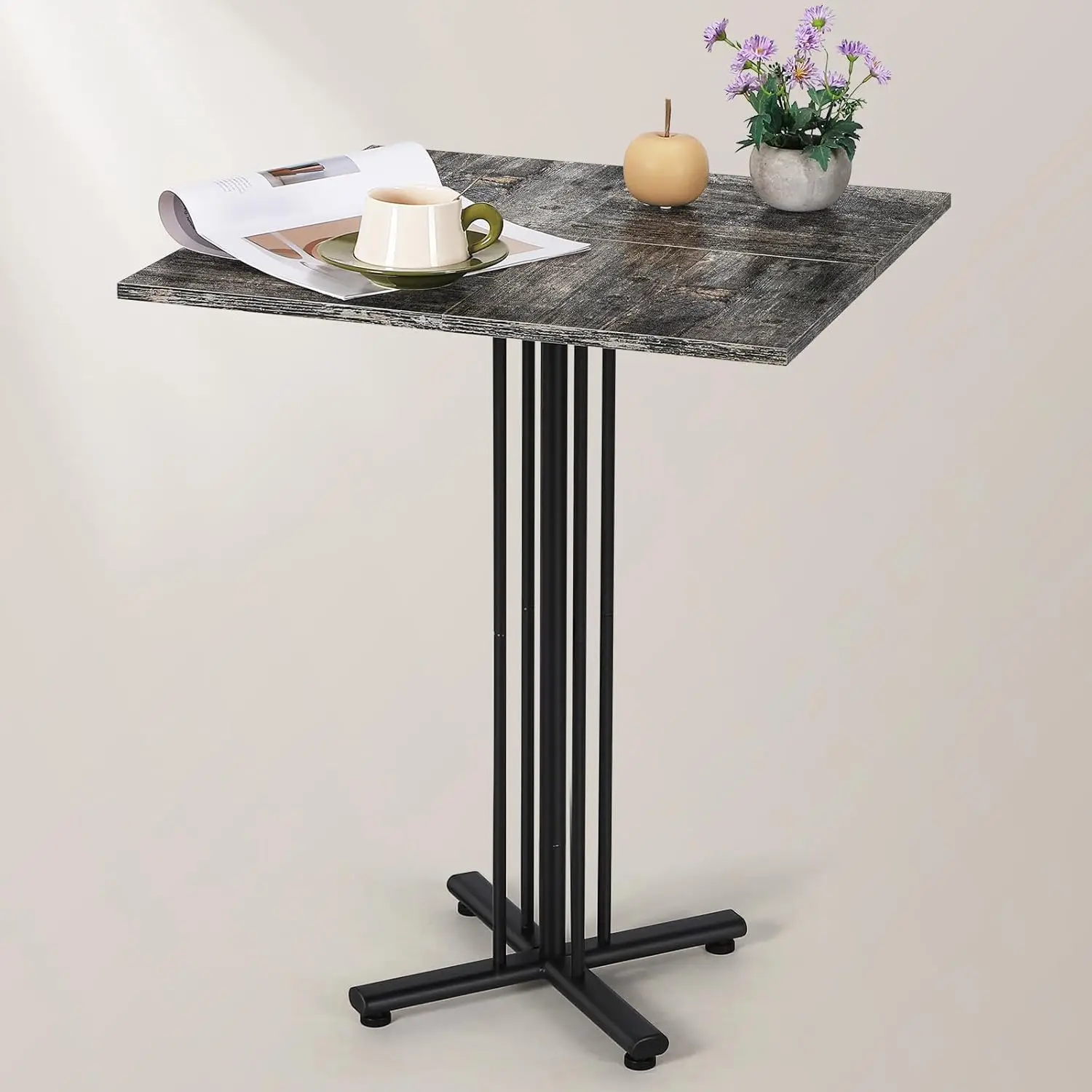 

Small Dining Table For 2 Square Kitchen Table With Table Cover Modern Dinning Room Table For Dinner Leisure, 23.6"" Pedestal