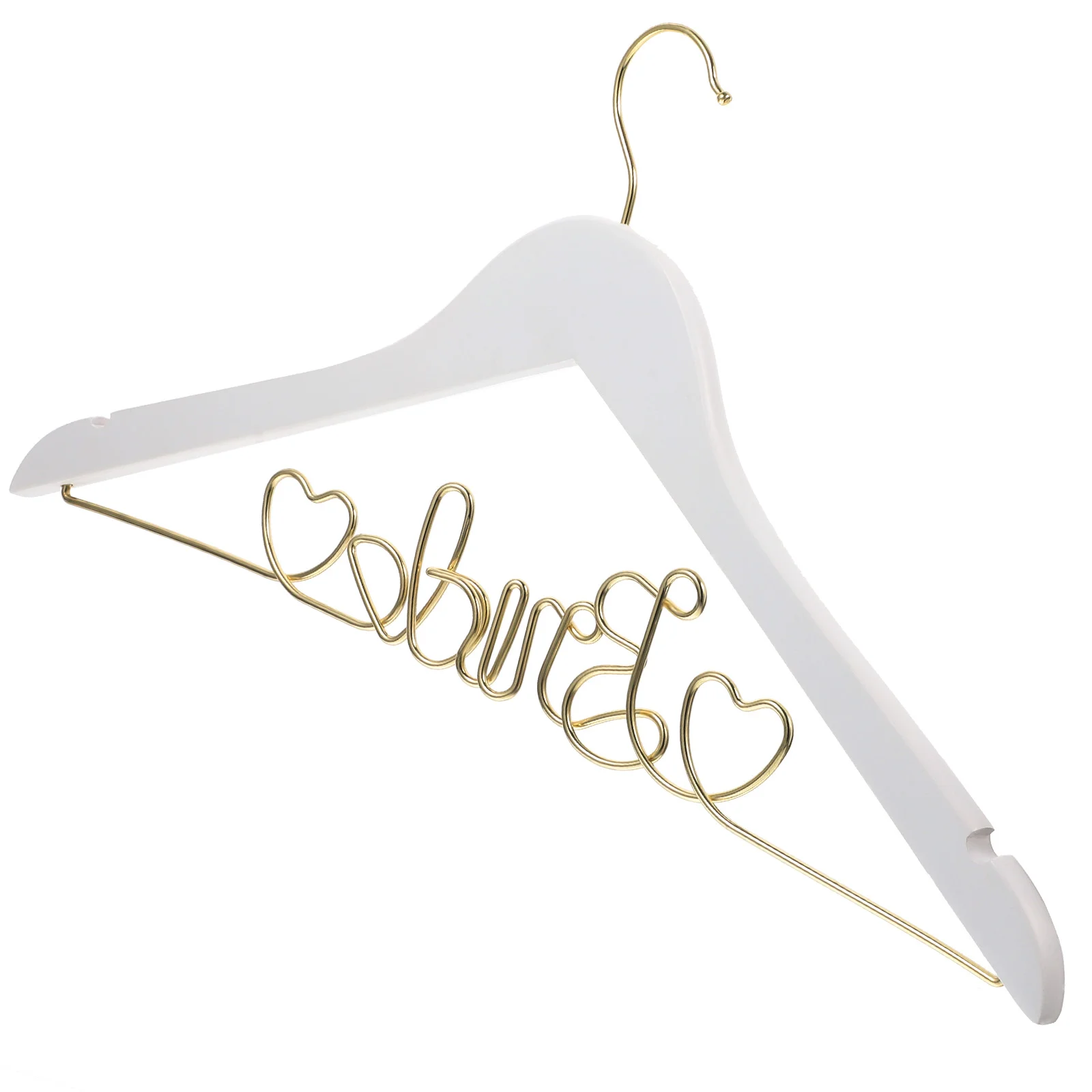 

Skirt Hangers Coat Bridal Bride Dress Wooden Wire Non-slip Clothes Wedding Display Toddler