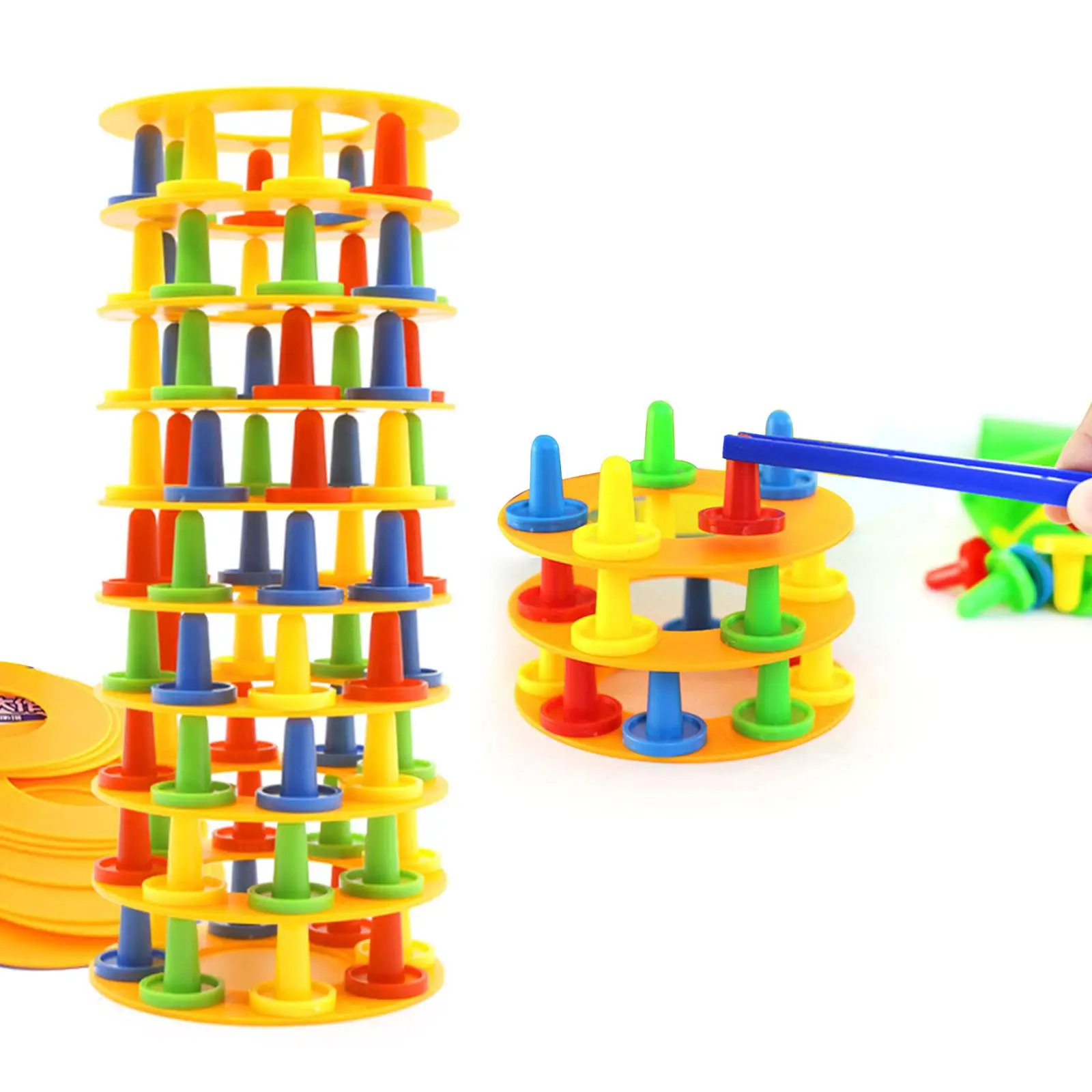 Balance Stacking Blocks Game for Kids Adults Educational 2 Players Stacking Board Games for Parties Home Family Travel Children