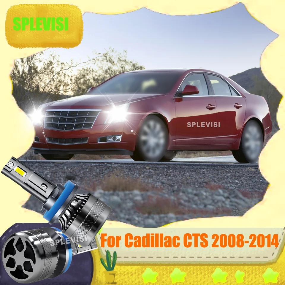 

H11 Aluminum Car LED Headlight High/Low Beam Bulbs Premium Quality For Cadillac CTS 2008-2014 Chrysler Town & Country 2010-2016