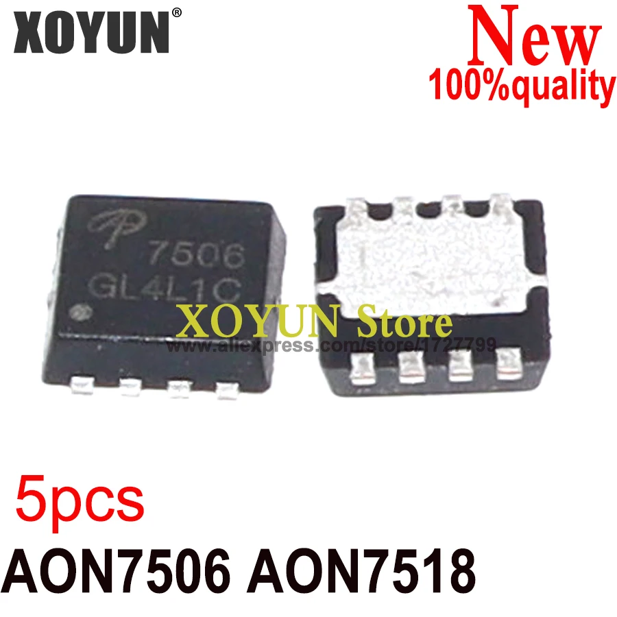 (5piece)100% New AON7506 AO7506 7506 AON7518 AO7518 7518 QFN-8 Chipset