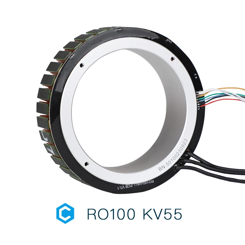Parts RO100 4Nm Frameless Outrunner Torque Motor is applied to exoskeleton, collaborative robotic arm with structural designs