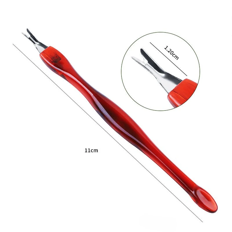 5/10Pcs Dead Skin Remover Nail Art Fork Cuticle Remover Nipper Pusher Trimmer Stainless Steel Pedicure Nail Care Nail Tool