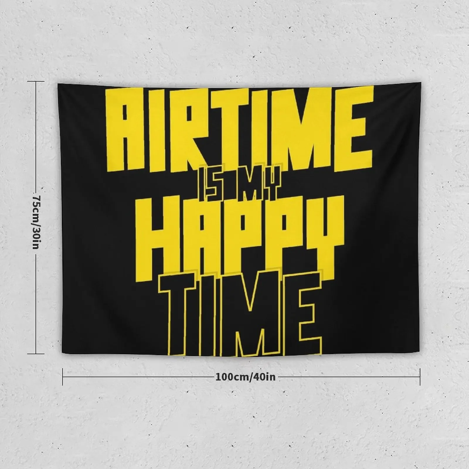 Airtime Is My Happy Time - Funny Roller Coaster Enthusiast Design Tapestry Decoration For Rooms Tapestry