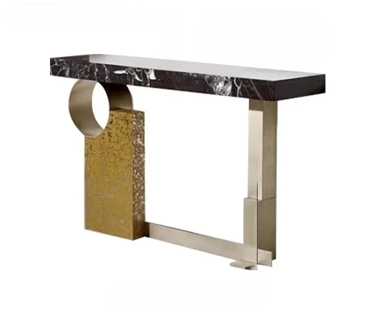 A Wall-facing entrance table for commercial places Small apartment end-view table Decorative cabinet Display table
