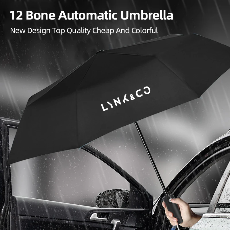 Car Fully Automatic Folding Umbrella Sunshade Accessories For LYNK&CO 09 08 03 06 01 02 05 Hatchback MHEV