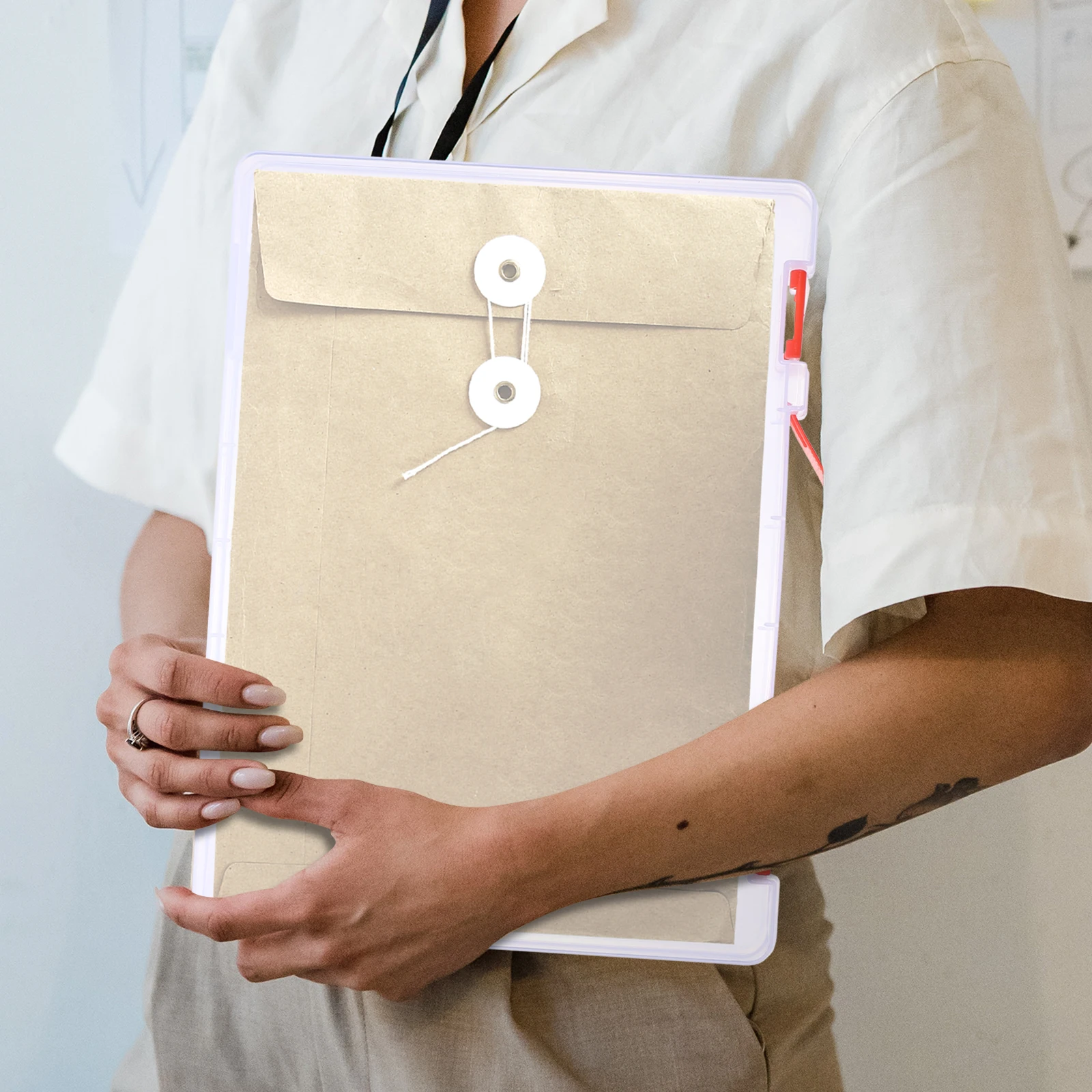 Multifunctional A4 File Organizer Household Desktop Paper Storage Box Pp Material Office Supplies Study Accessories