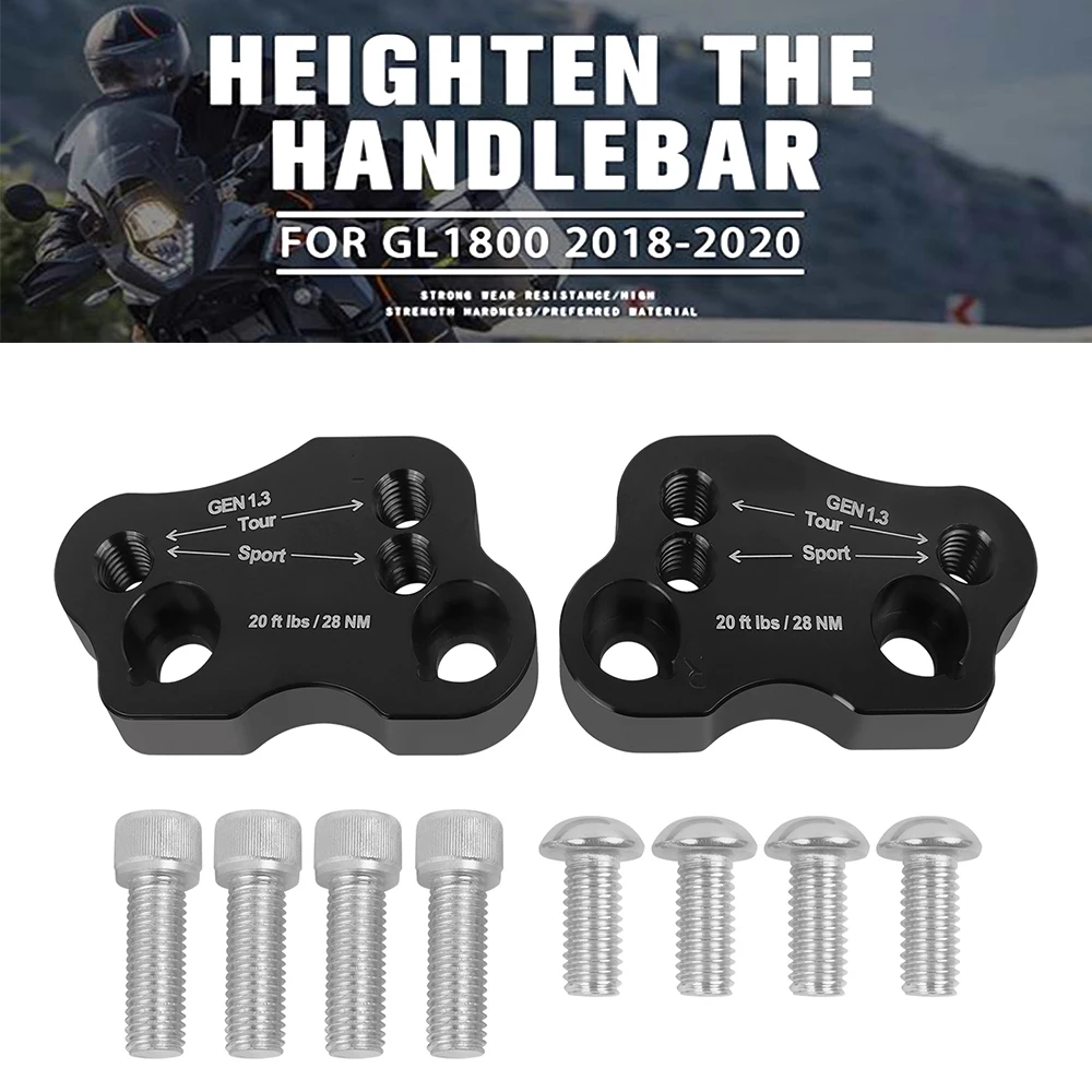 Motorcycle Handlebar Risers For Honda Goldwing GL1800 Gold Wing GL 1800 2018-2023 2022 2021 Handle Bar Mount Clamp Bar Clamps