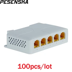 야외 PoE 기가비트 익스텐더, POE 카메라용, 1000Mbps 패시브 250M 네트워크 VLAN, 44-57V, 5 포트, 1 인 4 아웃 리피터, 100 개/로트