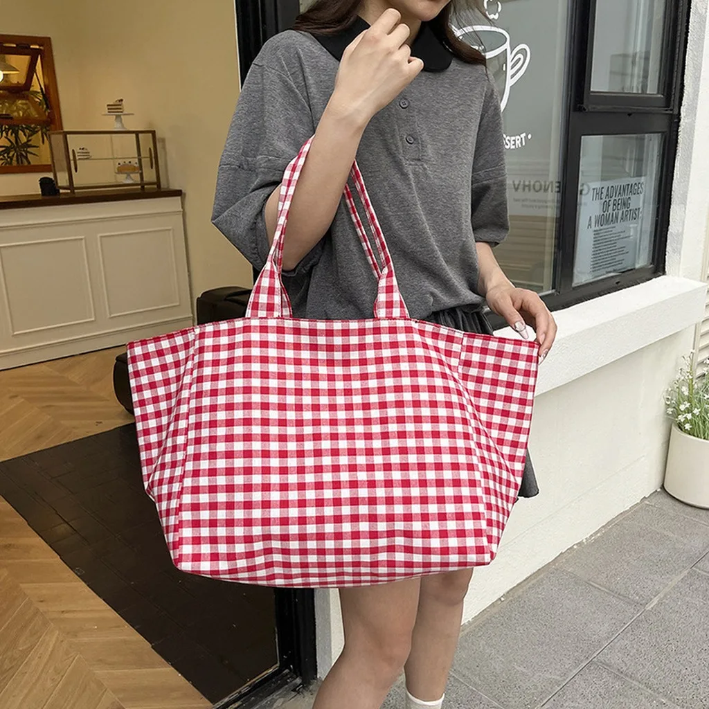 

Canvas Tote Bag Shopping Bag Women'S Handbag Comfortable Large Capacity Bag For Work Shopping School