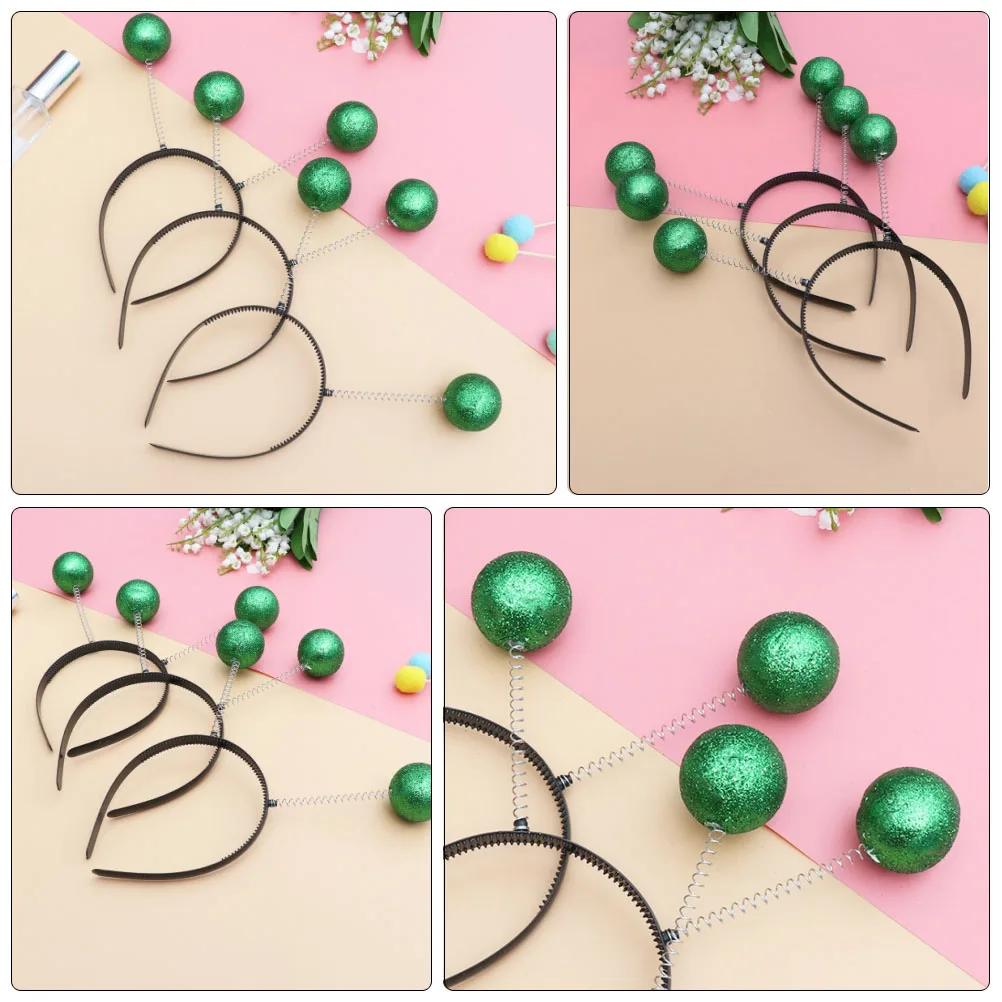 

6pcs Hair Hoops Ball Decor Design Durable Practical Adults Children Festival Party Carnival Costume Accessories