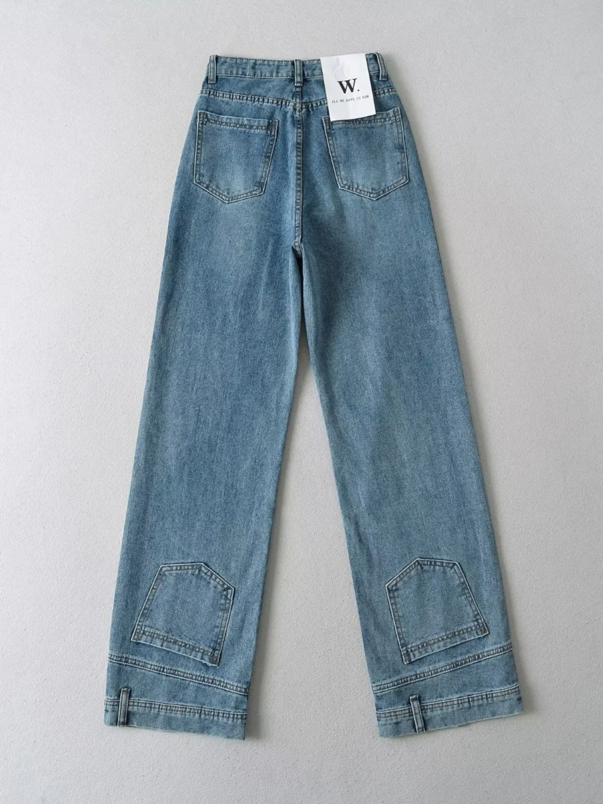 

Street Style High Waist Straight Leg Jeans Wide Leg Pants for Women Spring Autumn Fashion Trendy Girls Long Jeans