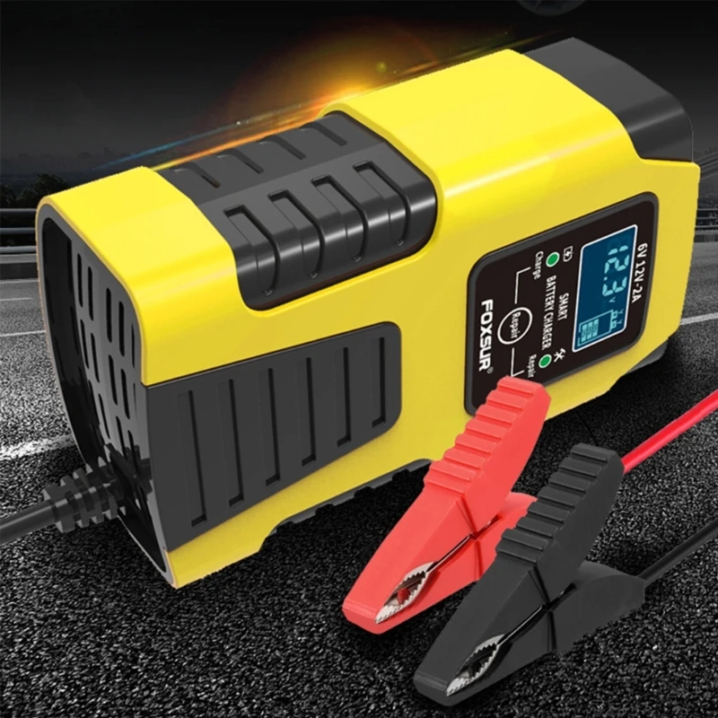 Car Intelligent Battery Fire-proof Water-Resistant 12V 6V Automotive for Smart Trickle Maintainer Dropshipping car battery charger 12v solar panel portable waterproof power trickle battery charger and maintainer plug and play solar power