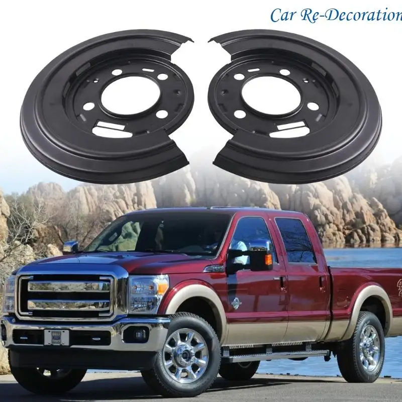 

R58D Rear Brake Backing Dust Shield Guard Backing Plates For F250 F350 F450 5C342210A