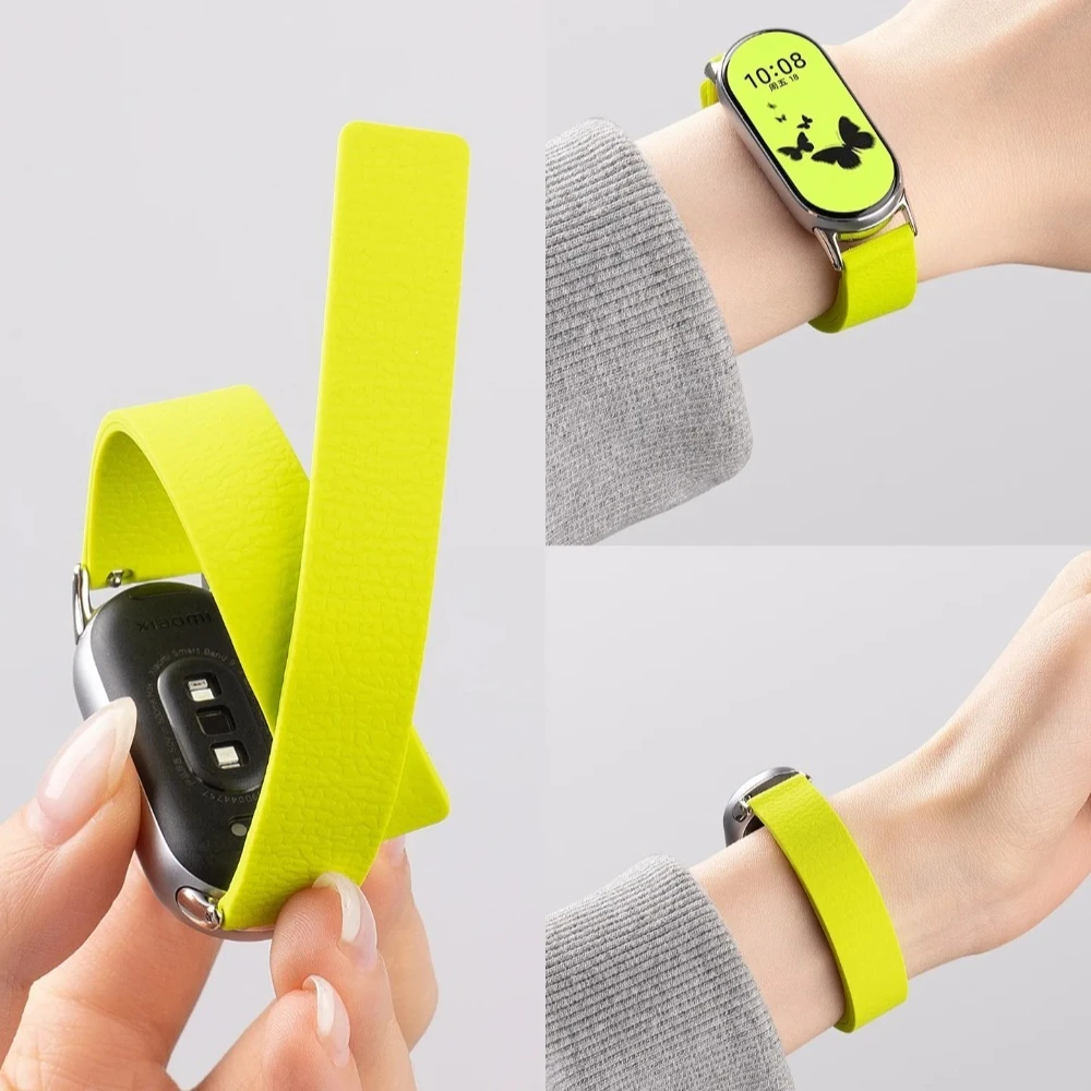 Magnetic Silicone Loop Strap for Xiaomi Mi Band 10 9 8 Watchband Comfortable Wristband Correa for Xiaomi Band 10 9 8 Accessories