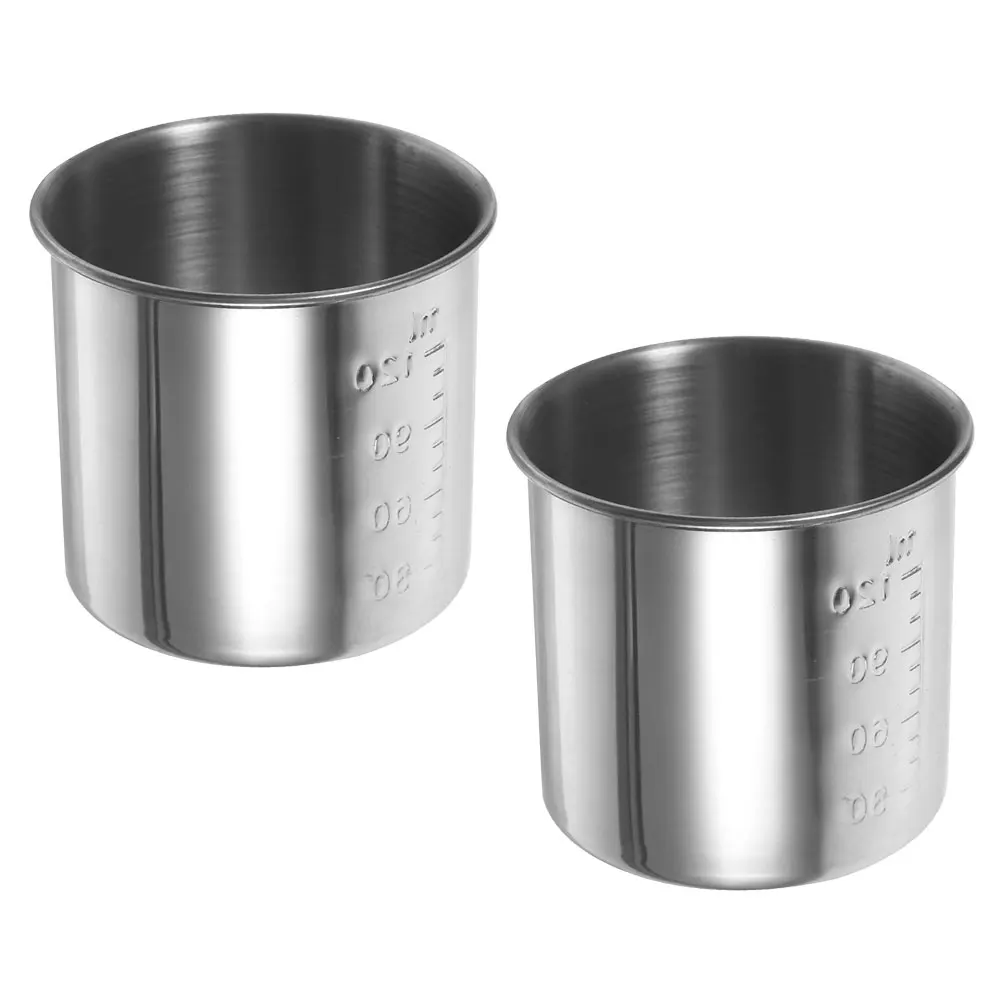 

2pcs Stainless Steel Measuring Cup Precise Markings Baking Cooking Water Measurement Kitchen Tool Multi-Function