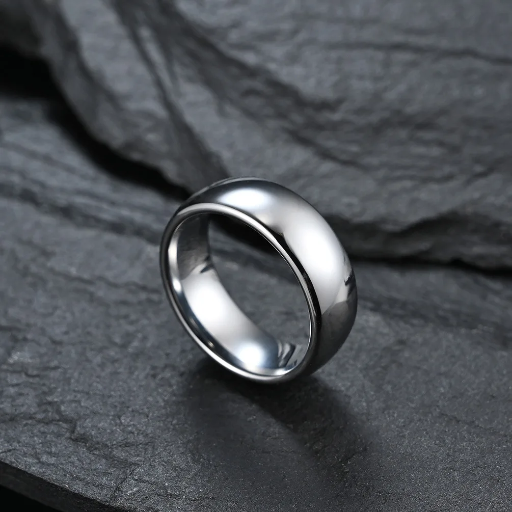 4/6/8MM Tungsten Carbide Ring Comfort Fit Rings Engagement Ring Wedding Band for Men Women Birthday Gift Never Fade Scratched