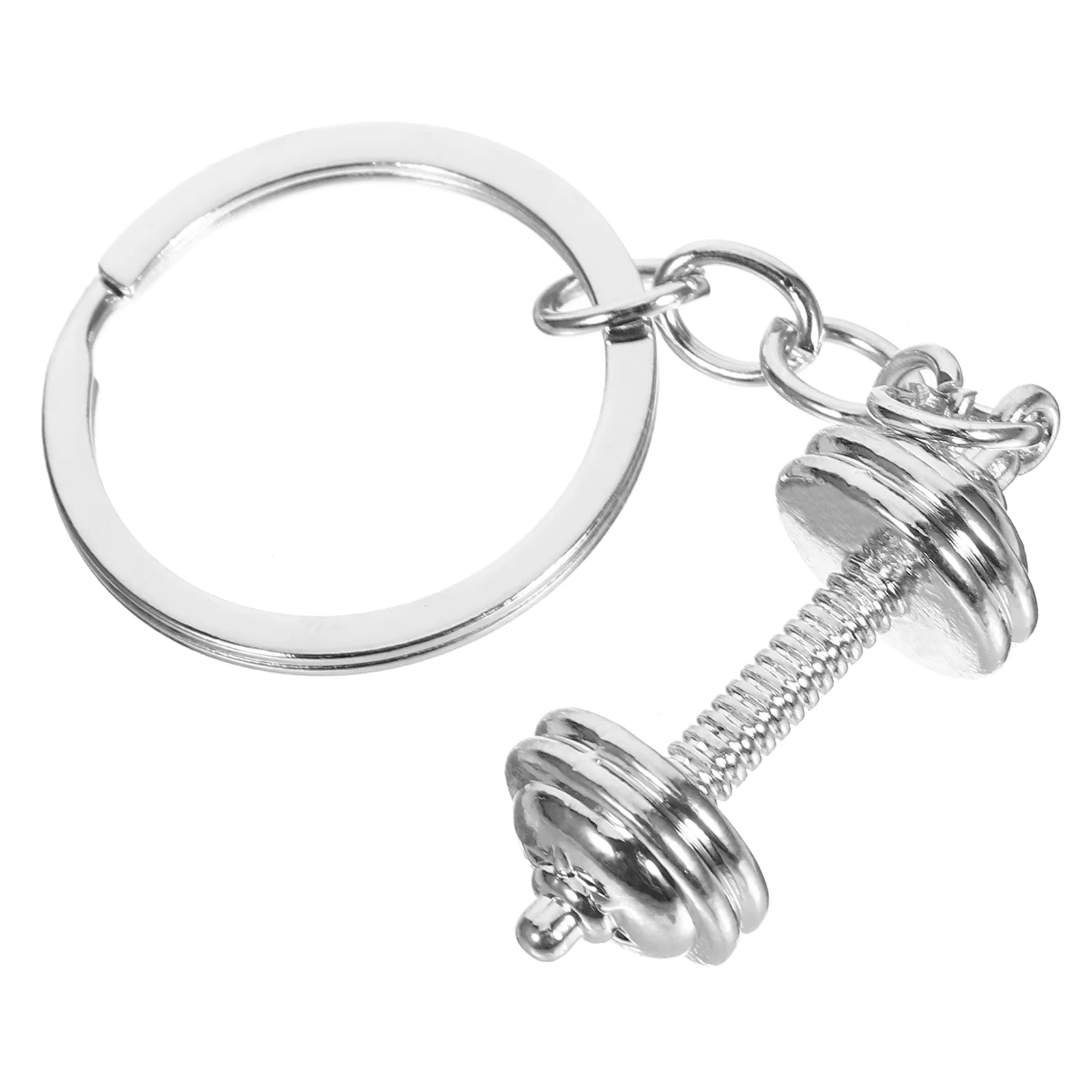 

Dumbbell Keychain Charm Exercise Pendant Ring Fitness Barbell Backpack Keychains Pouch